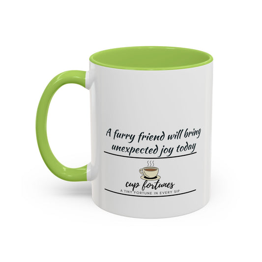 Motivational Coffee Mug – “A furry friend will bring unexpected joy today” | Cozy Gift for Daily Motivation