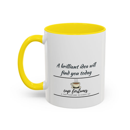 Motivational Coffee Mug – “A brilliant idea will find you today” | Cozy Gift for Daily Motivation