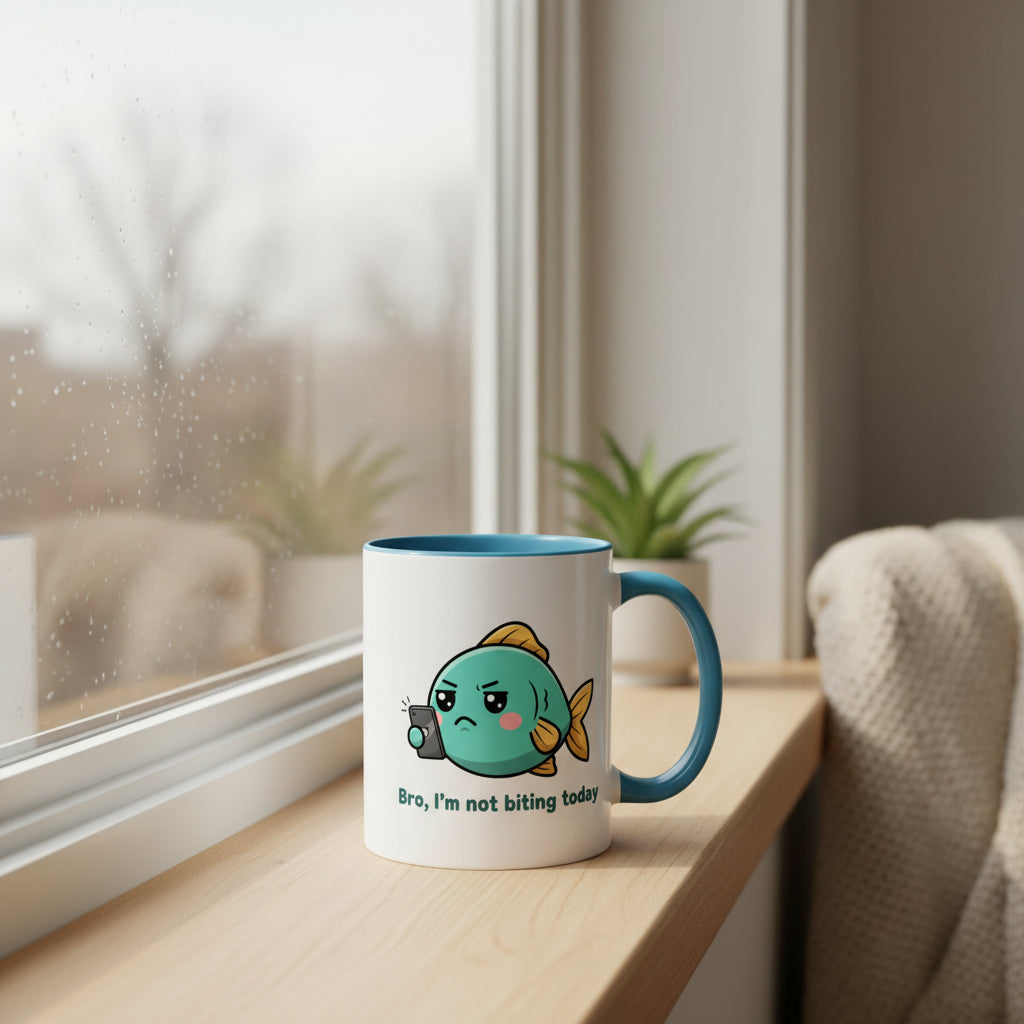 Coffee Mug – “When the fish don't bite, something better awaits”