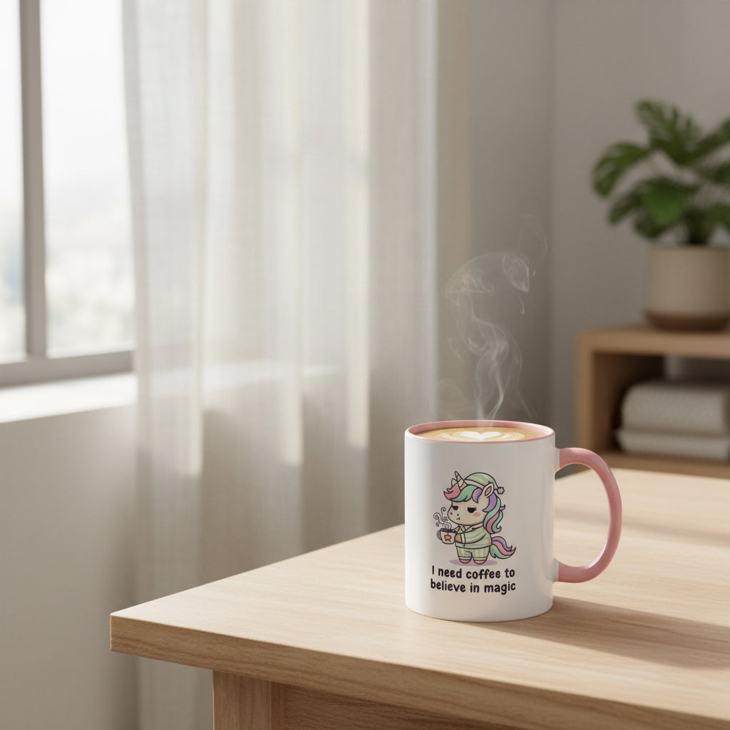 Coffee Mug – “Believe in yourself and in coffee”