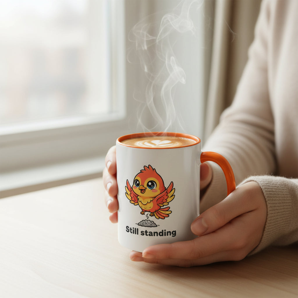 Coffee Mug – “Fall. Burn. Rise stronger. Repeat”