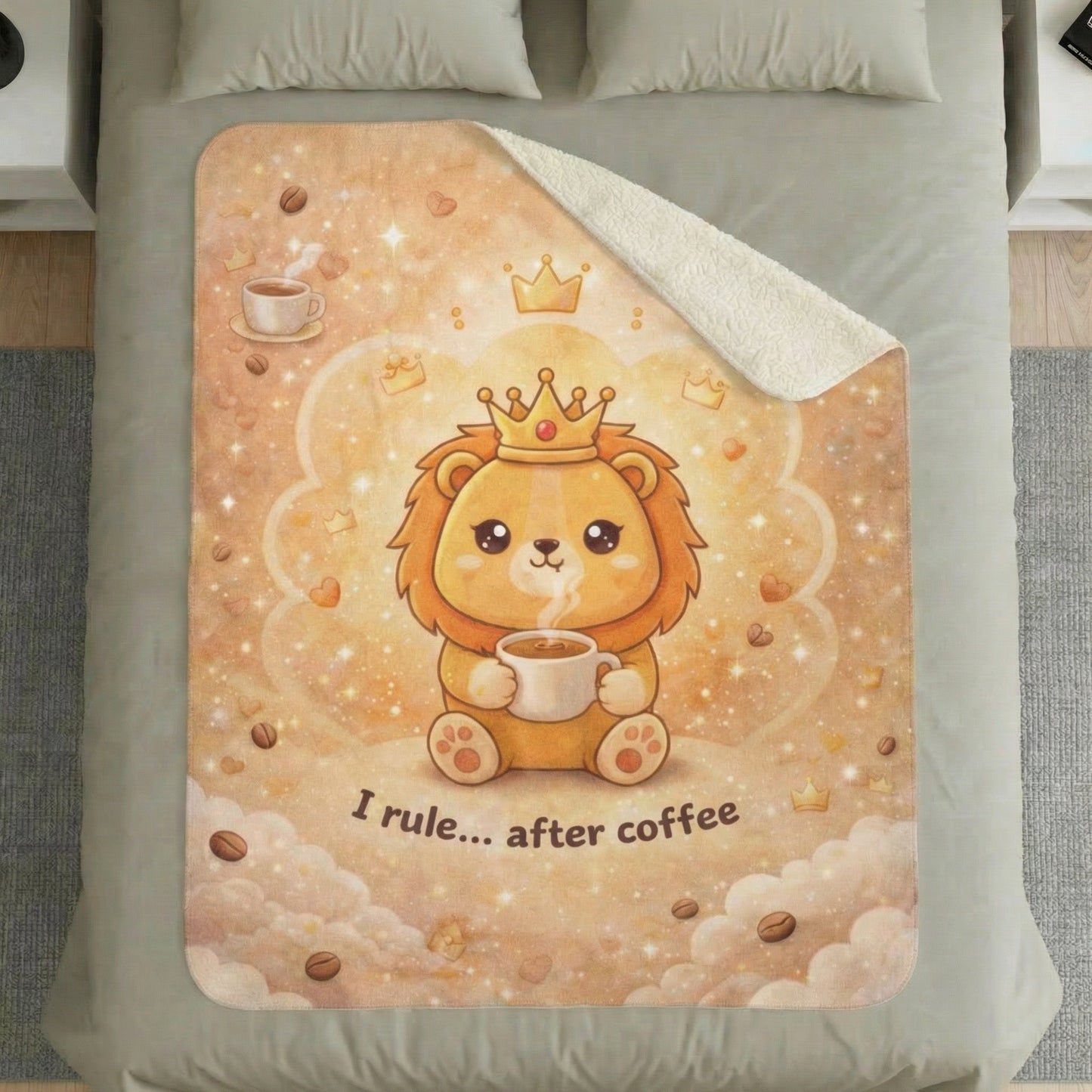 I rule... after coffee – Cute Cozy Blanket